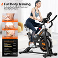 Pooboo Stationary Exercise Bike Indoor Cycling Bike Cycle Bicycle Adjustable Resistance for Home Office Cardio Workout Machine Max Weight 350 lb