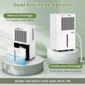 32 Pints 2000 Sq.ft Basement Dehumidifier with Drain Hose, 24H Timer & 3-Color Indicator, Quiet Portable Dehumidifier for Home, Bedroom, Bathroom