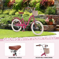 Bstjewey 20 in Girls Bike with Basket, Kids Bicycle for Ages 7 - 13