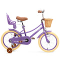 XJD Girls Bike for Toddlers and Kids Ages 2 - 12 Years Old, 12 14 16 in Kids Bike with Training Wheels & Basket, 20 in Girls Bicycle with Handbrake & Kickstand