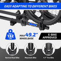 Ozark Trail Premium Platform Steel Bike Rack with 132 lb Load Capacity, 2'' Hitch Receiver E - Bike Compatible