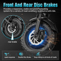 14" Electric Bike with Dual Front Suspension，500w Folding Ebike, up to 25miles 20MPH, 48V Removable Lithium - Battery, Stylish 14" Foldable Commuting Electric Bicycle for Women & Men