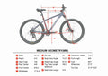 27.5" Ozark Trail M.2 Ridge Mountain Bike, Medium Frame, Fits Riders 5'3" - 5'8", Blue, Adult, Unisex
