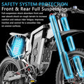 6000W(Peak) Motor 60V/30ah Battery Freego X2pro Electric Motorcycle for Adults, Electric Bike, 50MPH/7 Speed Off Road Electric Bicycle, 19x2 Full Suspension/Four - Piston Hydraulic Brake UL2849MTB