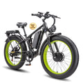 KAIJIELAISI Electric Bike for Adults, AWD Ebikes Dual Motor Peak 6000W, 26'' Fat Tire Bikes with 52V 26AH Battery Hydraulic Brake electric Bicycle, 7 Speed Mountain Ebike UL 2849