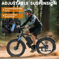 Electric Fat Tire Bike for Adults, 6000W Dual Motor Ebike, Max 50MPH 26"x4.0 Off - Road Mountain Electric Bicycle, 60V 25AH, UL2849