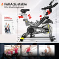 Pooboo Stationary Exercise Bike Indoor Cycling Bike Cycle Bicycle Adjustable Resistance for Home Office Cardio Workout Machine Max Weight 350 lb