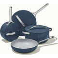 Caraway Nonstick Ceramic Cookware Set (12 Piece) Pots Pans Lids and Kitchen Storage - Non Toxic PTFE & PFOA Free - Oven Safe & Compatible