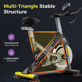 Pooboo Stationary Exercise Bike Indoor Cycling Bike Cycle Bicycle Adjustable Resistance for Home Office Cardio Workout Machine Max Weight 350 lb