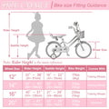 XJD Girls Bike for Toddlers and Kids Ages 2 - 12 Years Old, 12 14 16 in Kids Bike with Training Wheels & Basket, 20 in Girls Bicycle with Handbrake & Kickstand