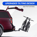 Ozark Trail Premium Platform Steel Bike Rack with 132 lb Load Capacity, 2'' Hitch Receiver E - Bike Compatible