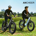 ANCHEER Electric Bike for Adults, 750W Ebike, 28MPH 60miles Electric Mountain Bike, 26" Fat Tire Electric Bicycle with 48V 15AH Battery, Rear Rack, Lockable Suspension Fork, 7 Speed, UL2849